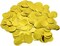 Gold 1Inch Foil Metallic Glitter Round Tissue Paper Confetti Table Decoration Confetti Dot Pastel Bulk Table Scatter Confetti Paper for Packaging Wedding Bachelorette Baby Shower Party, 5000PCs